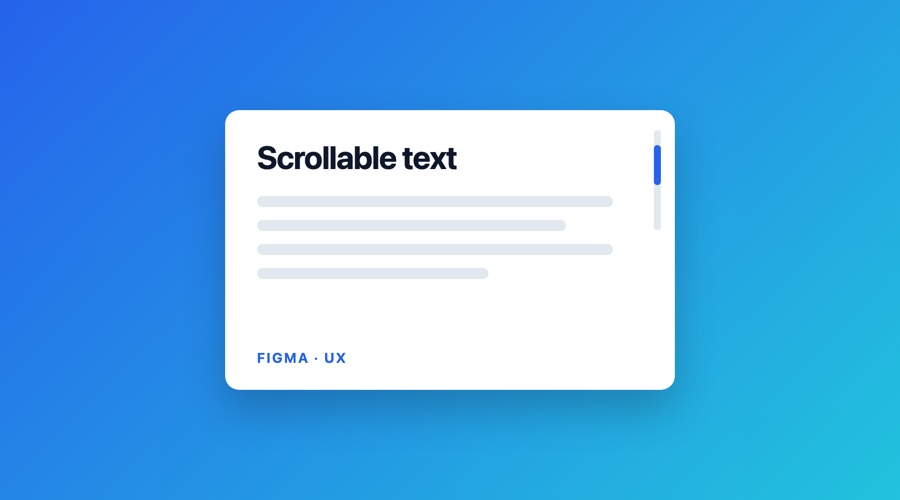Scrollable text area illustration