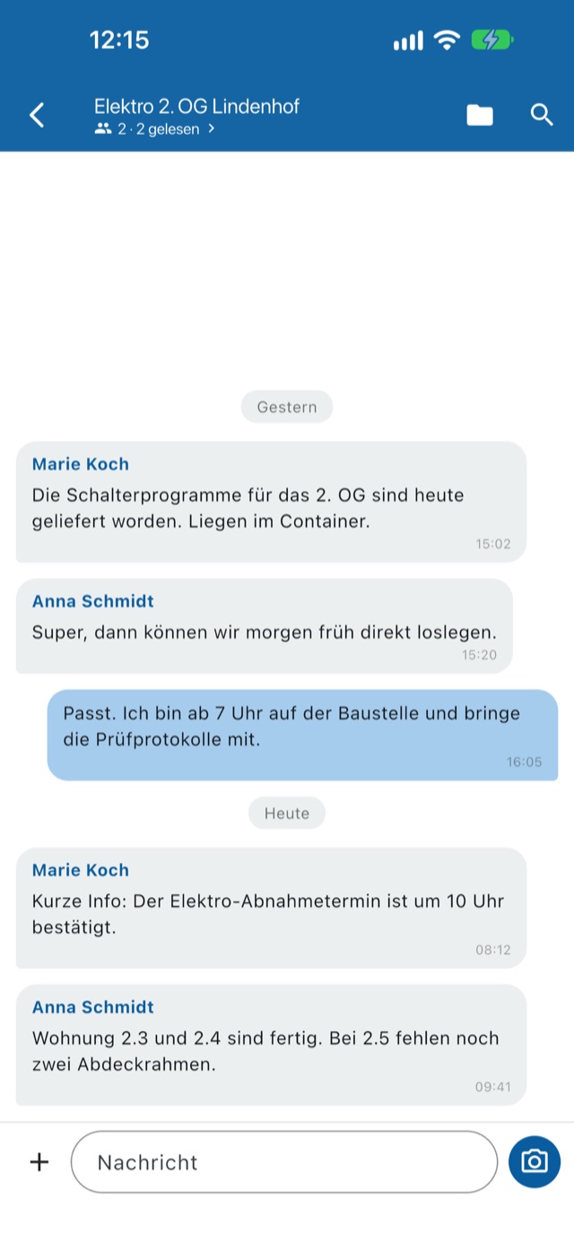 Project chat